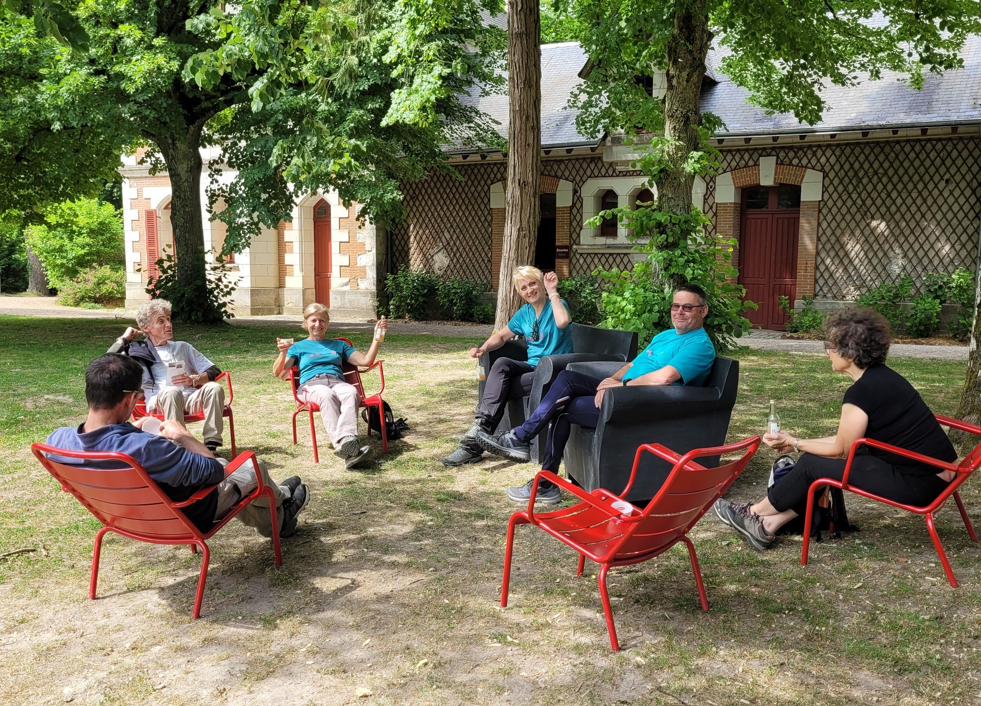 Moment de repos pour les courageux(ses) qui ont fait la séance de l'après-midi