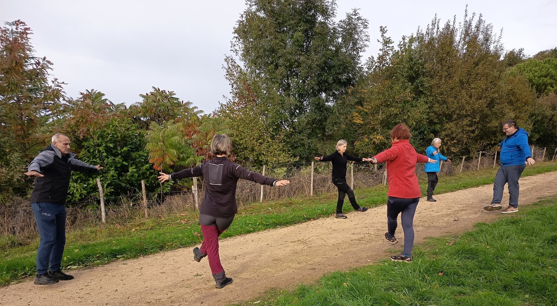 Exercice Equiibre avec M.Christine à la Cousinerie
