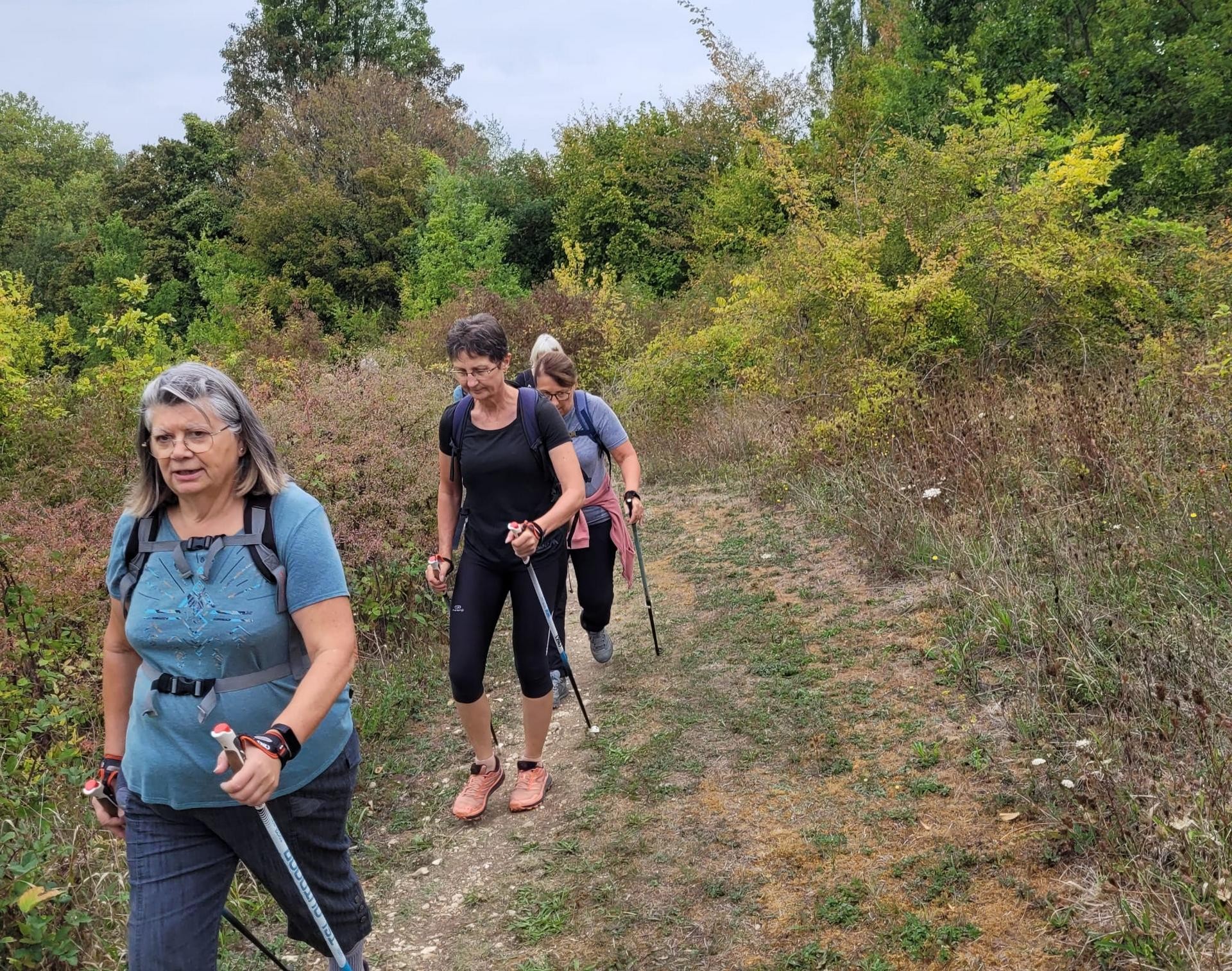 Déambulation au milieu des bruyères, terrain bien sec !