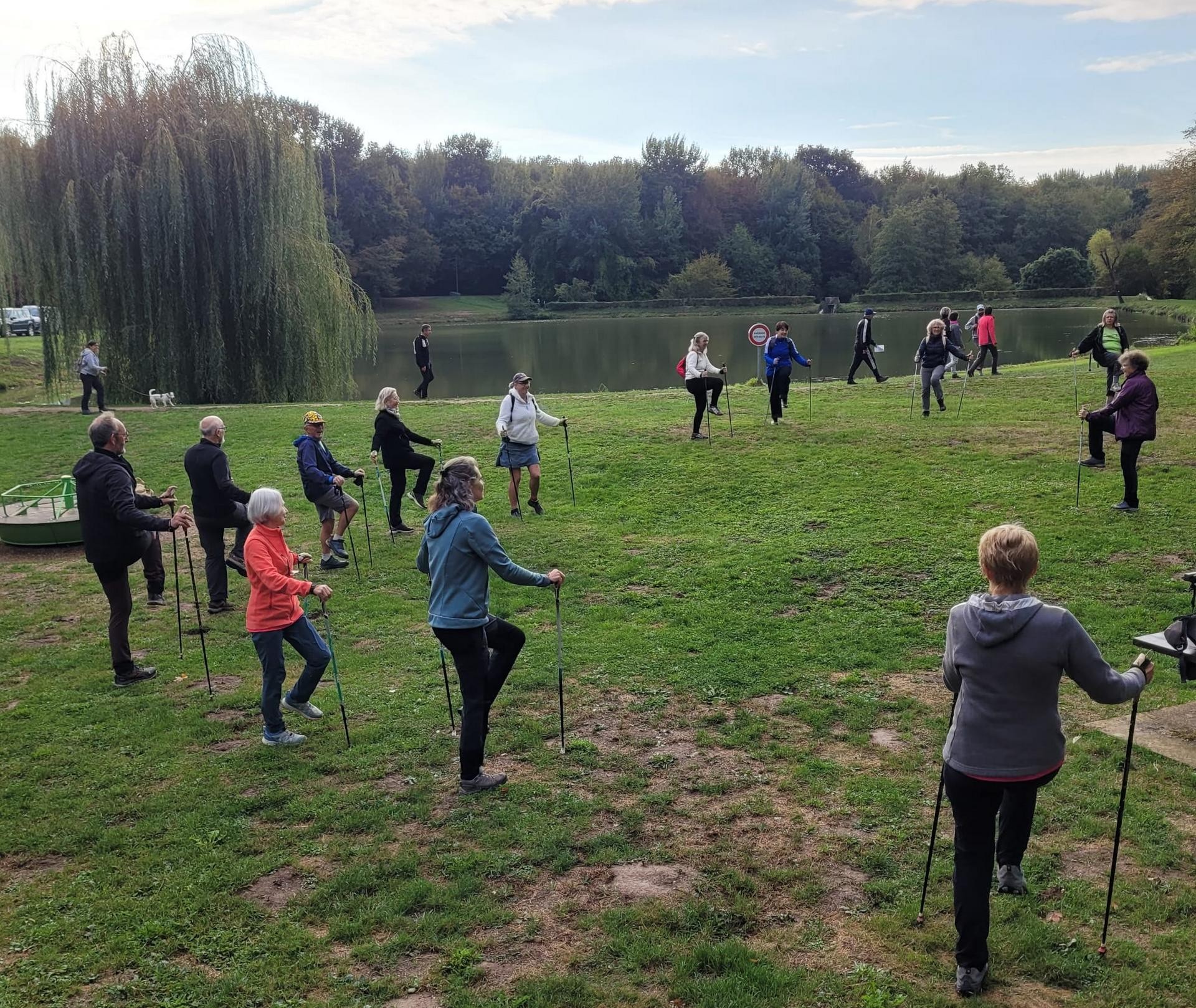 Echauffements au bord du Lac